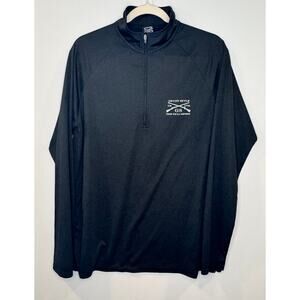 Grunt Style 1/4 Zip Jacket Mens Large Black LS Tactical Lightweight Pullover